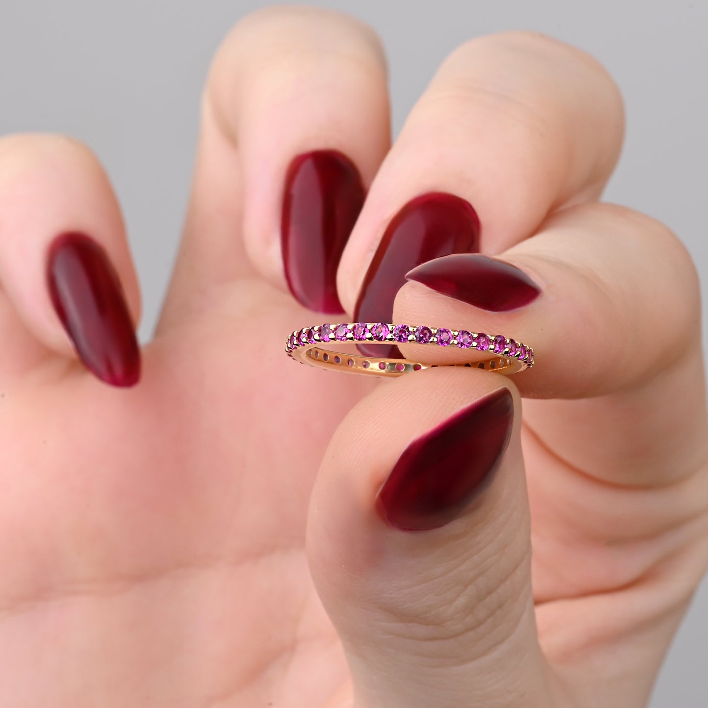 Emerald Eternity Band in 14K Gold