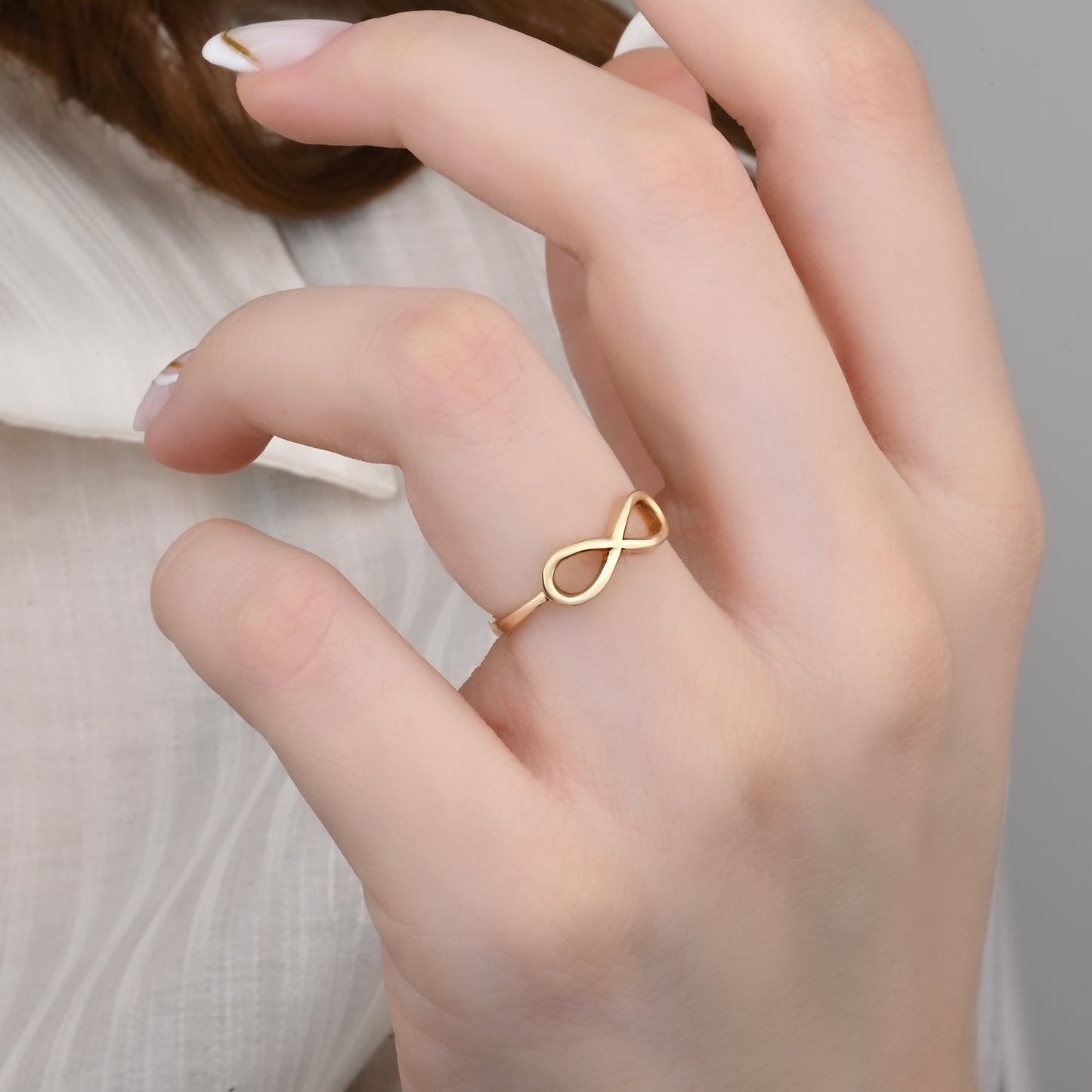 Bold Infinity Symbol 14K Gold Ring