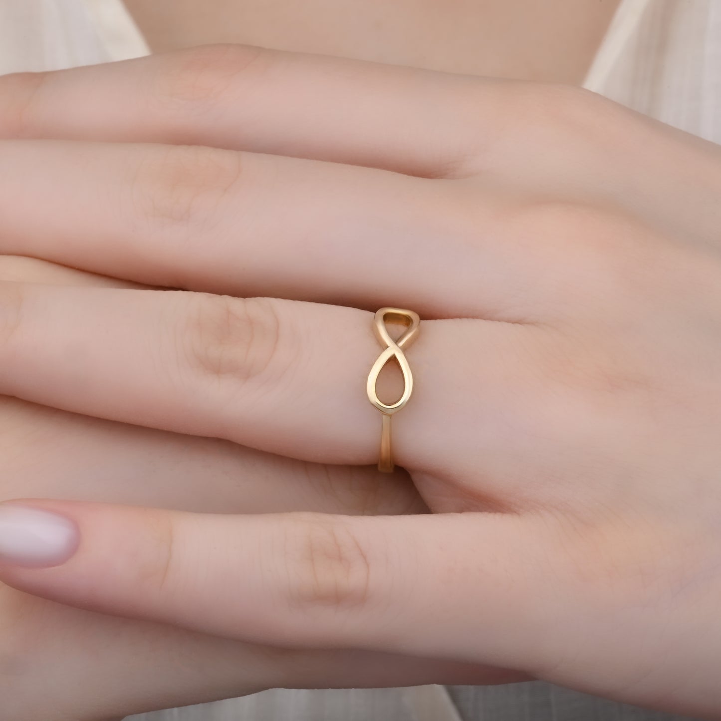 Bold Infinity Symbol 14K Gold Ring