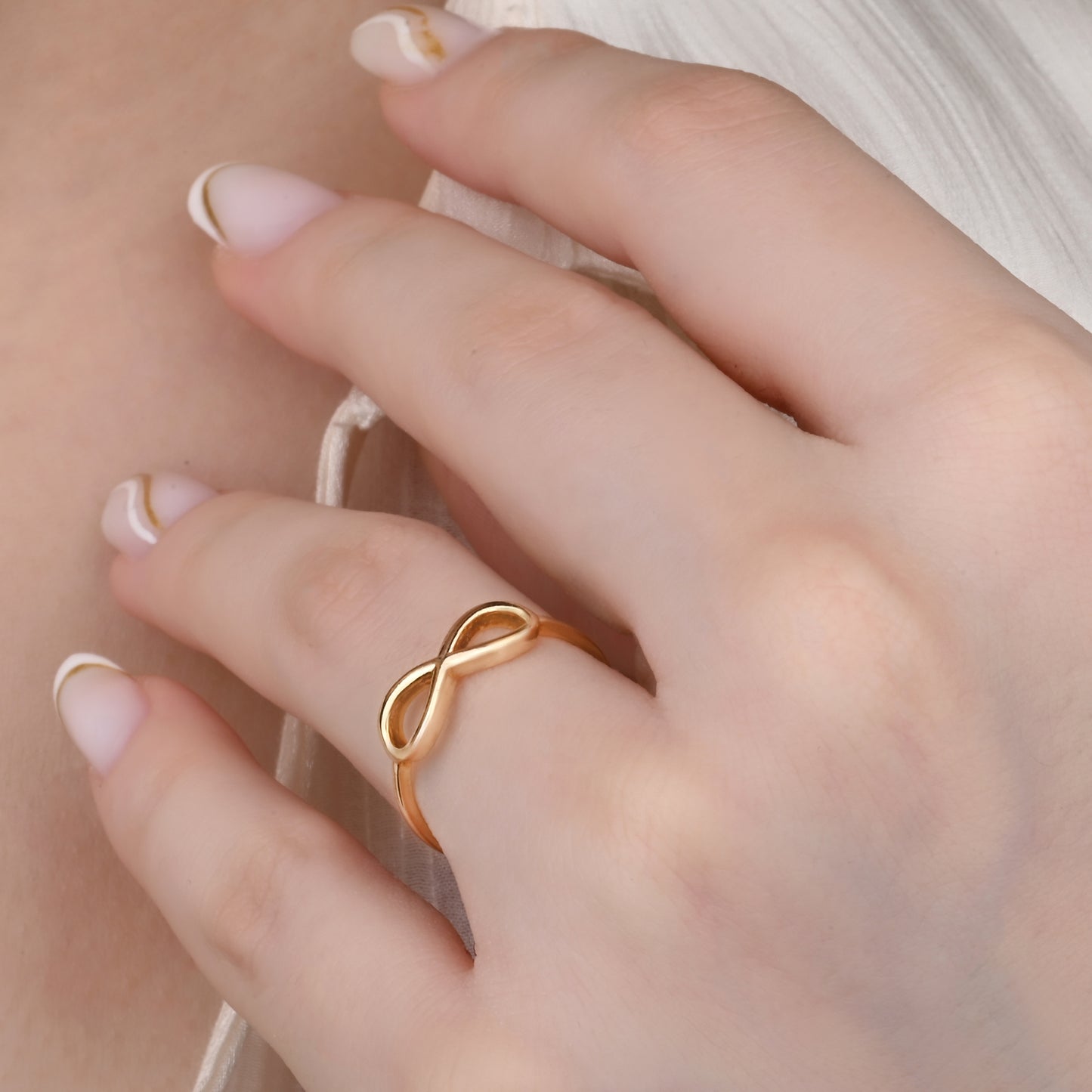 Bold Infinity Symbol 14K Gold Ring