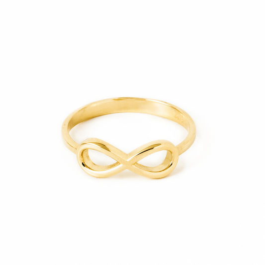 Bold Infinity Symbol 14K Gold Ring
