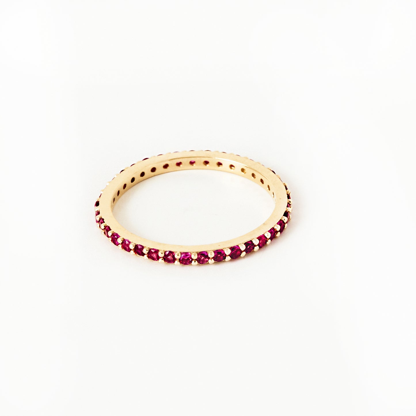 Emerald Eternity Band in 14K Gold