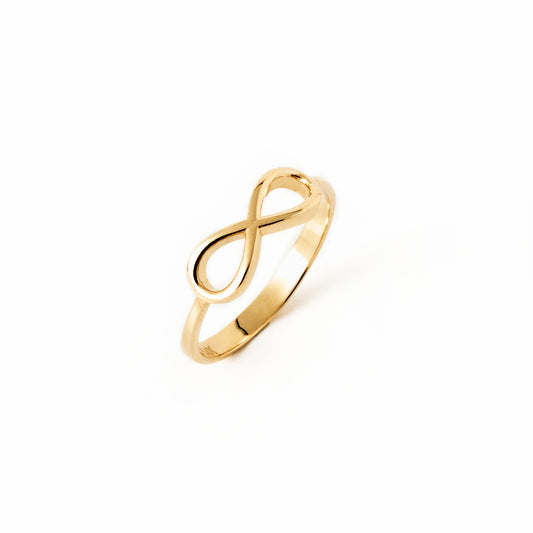 Bold Infinity Symbol 14K Gold Ring